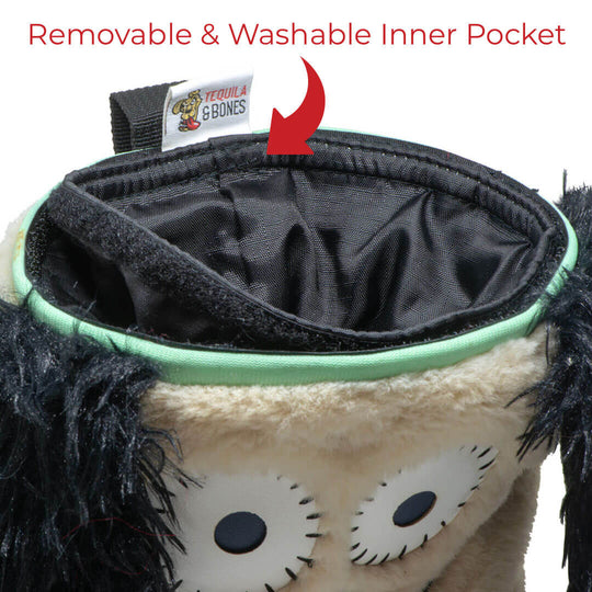 Removeable inner pouch for an easy wash and to make your treat pouch like new again. The inner pouch is also PU coated giving it an oil and water resistance which helps to keep your pouch look good even after many uses.