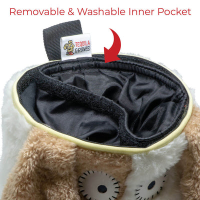 Removeable inner pouch for an easy wash and to make your treat pouch like new again. The inner pouch is also PU coated giving it an oil and water resistance which helps to keep your pouch look good even after many uses.