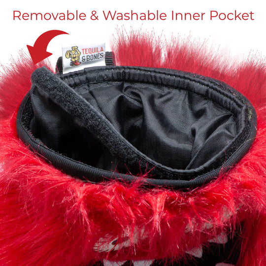 Removeable inner pouch for an easy wash and to make your treat pouch like new again. The inner pouch is also PU coated giving it an oil and water resistance which helps to keep your pouch look good even after many uses.